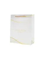 PURIM GIFT BAG WHITE & GOLD UPVC
