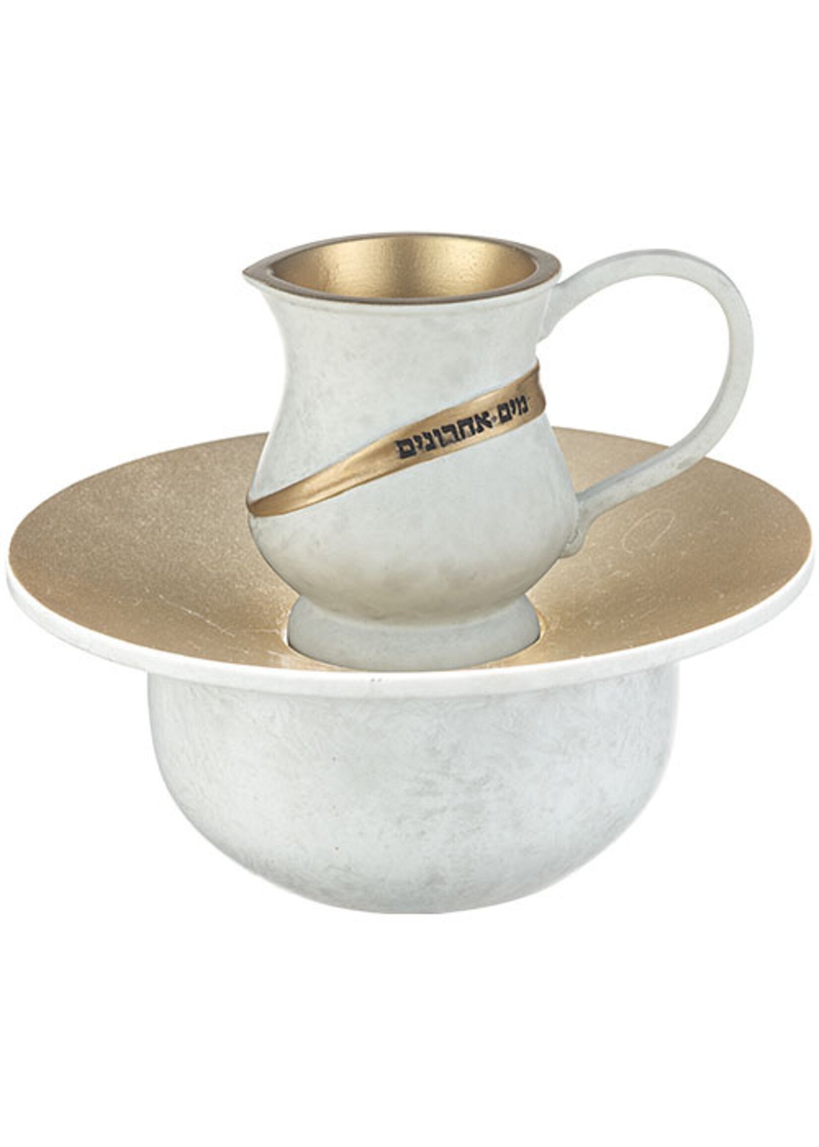 MAYIM ACHRONIM GOLDEN BANNER MOTIF POLYRESIN