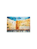 CANDLE TRAY PAINTED KOTEL WITH BLESSING GLASS