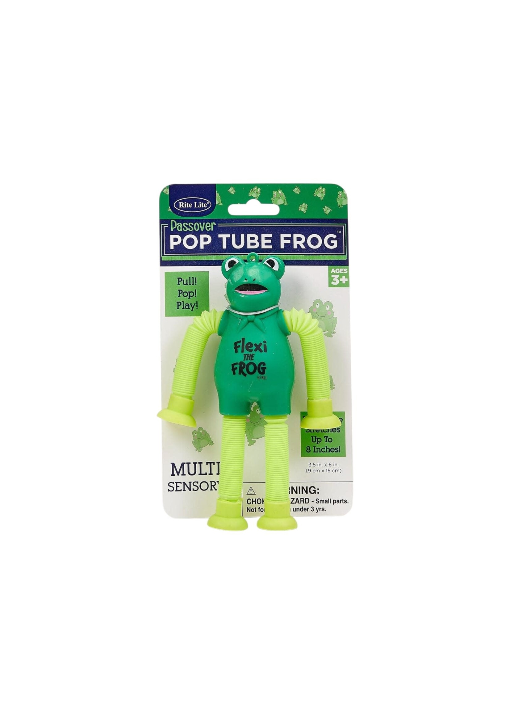 PASSOVER "FLEXI THE FROG" POP TUBE TOY