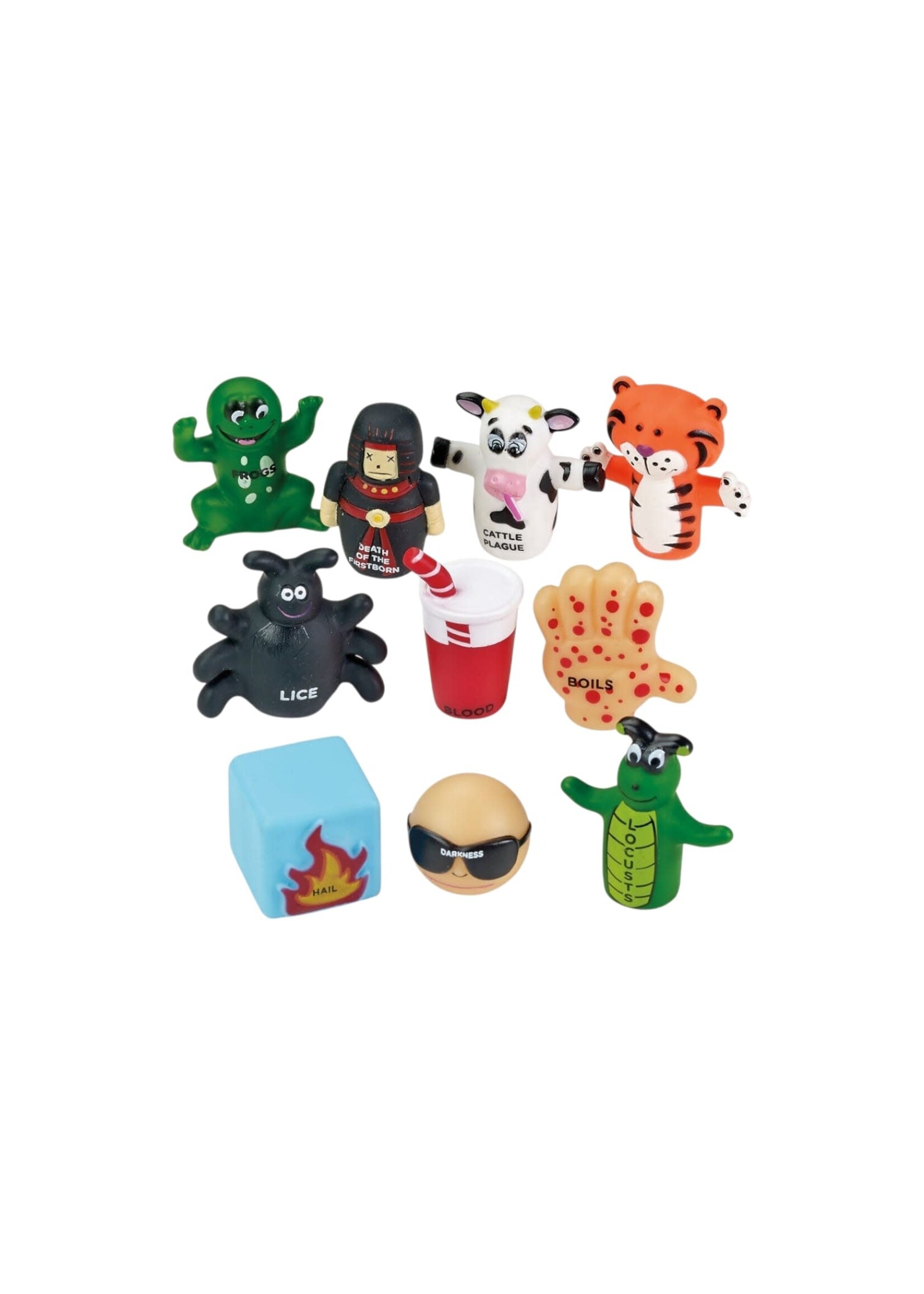 TEN PLAGUES VINYL FINGER PUPPETS