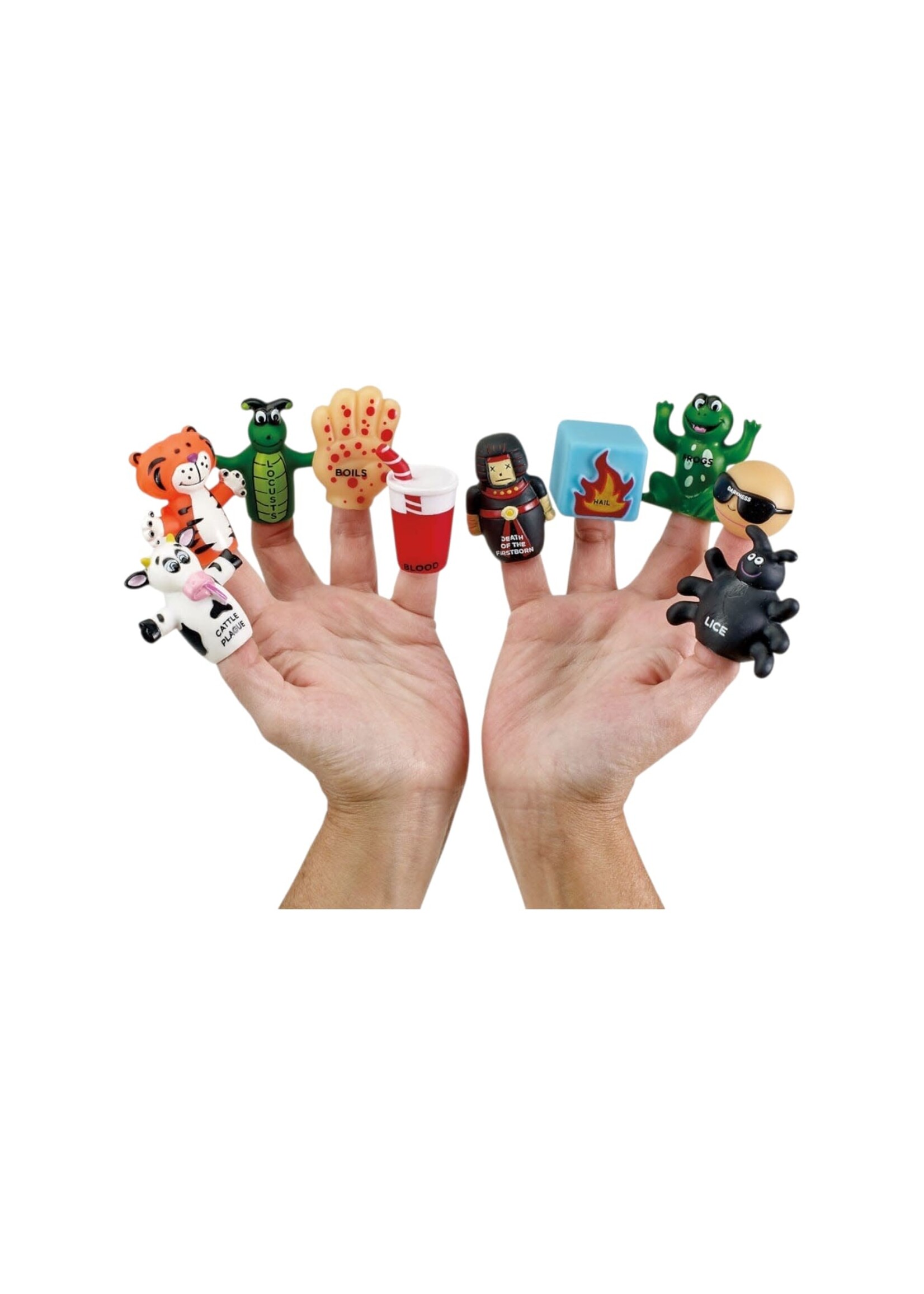 TEN PLAGUES VINYL FINGER PUPPETS