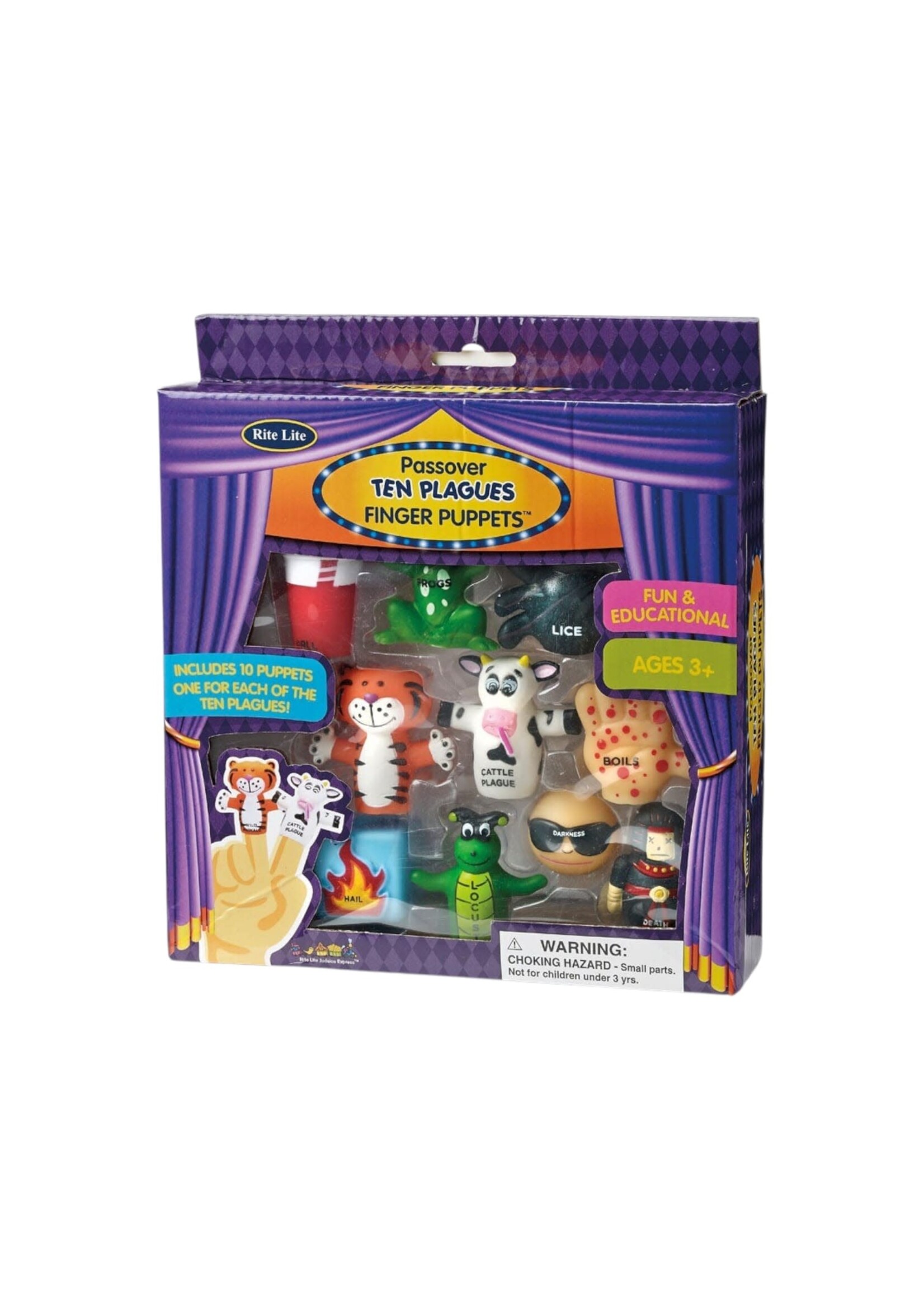 TEN PLAGUES VINYL FINGER PUPPETS