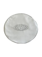 MATZAH COVER WHITE CORDUROY BLACK EMBROIDERED "PESACH"