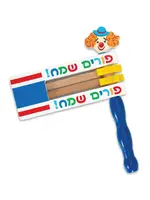 GROGGER WHITE WOOD COLORFUL CLOWN FACE