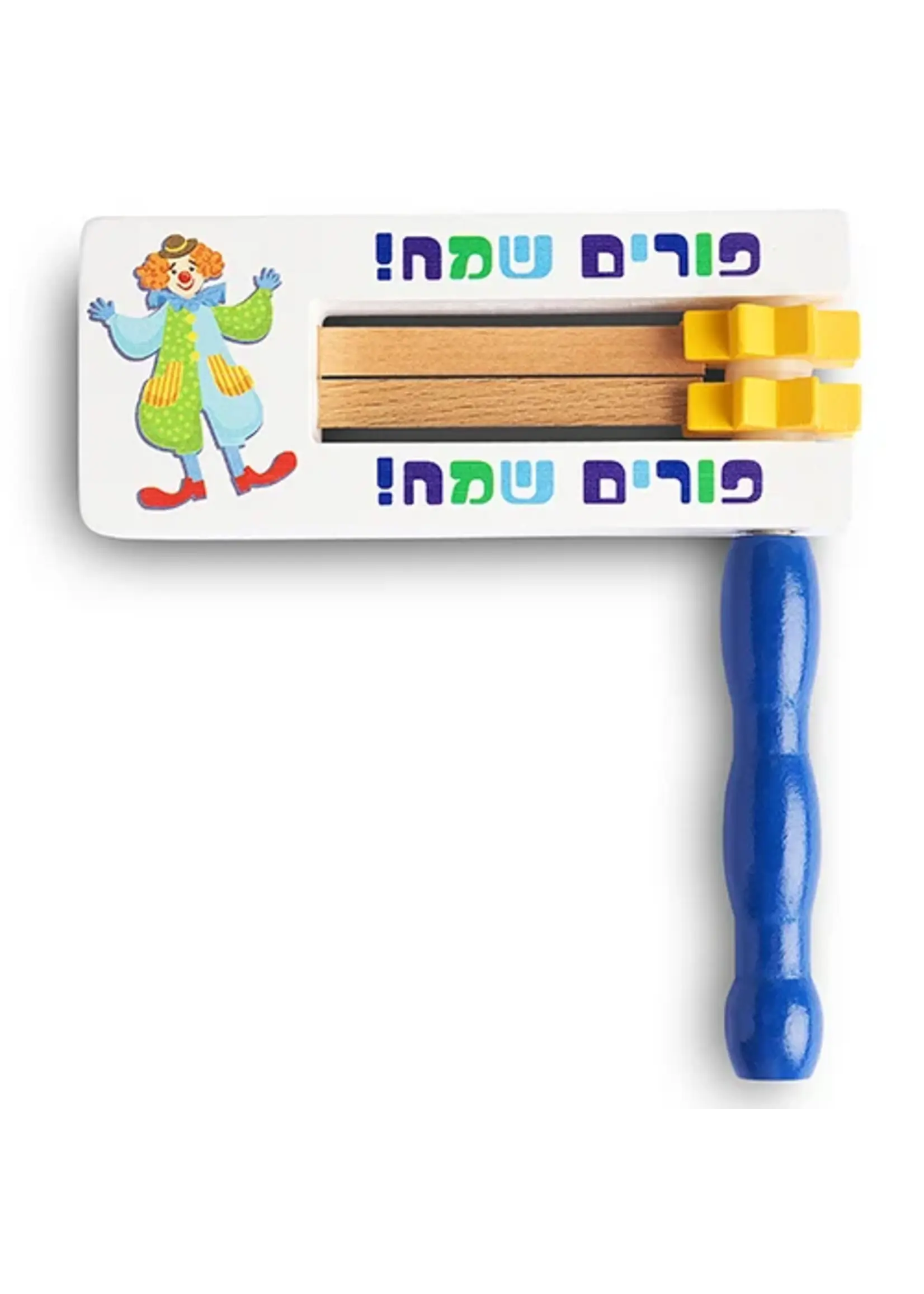 GROGGER WHITE WOOD COLORFUL CLOWN