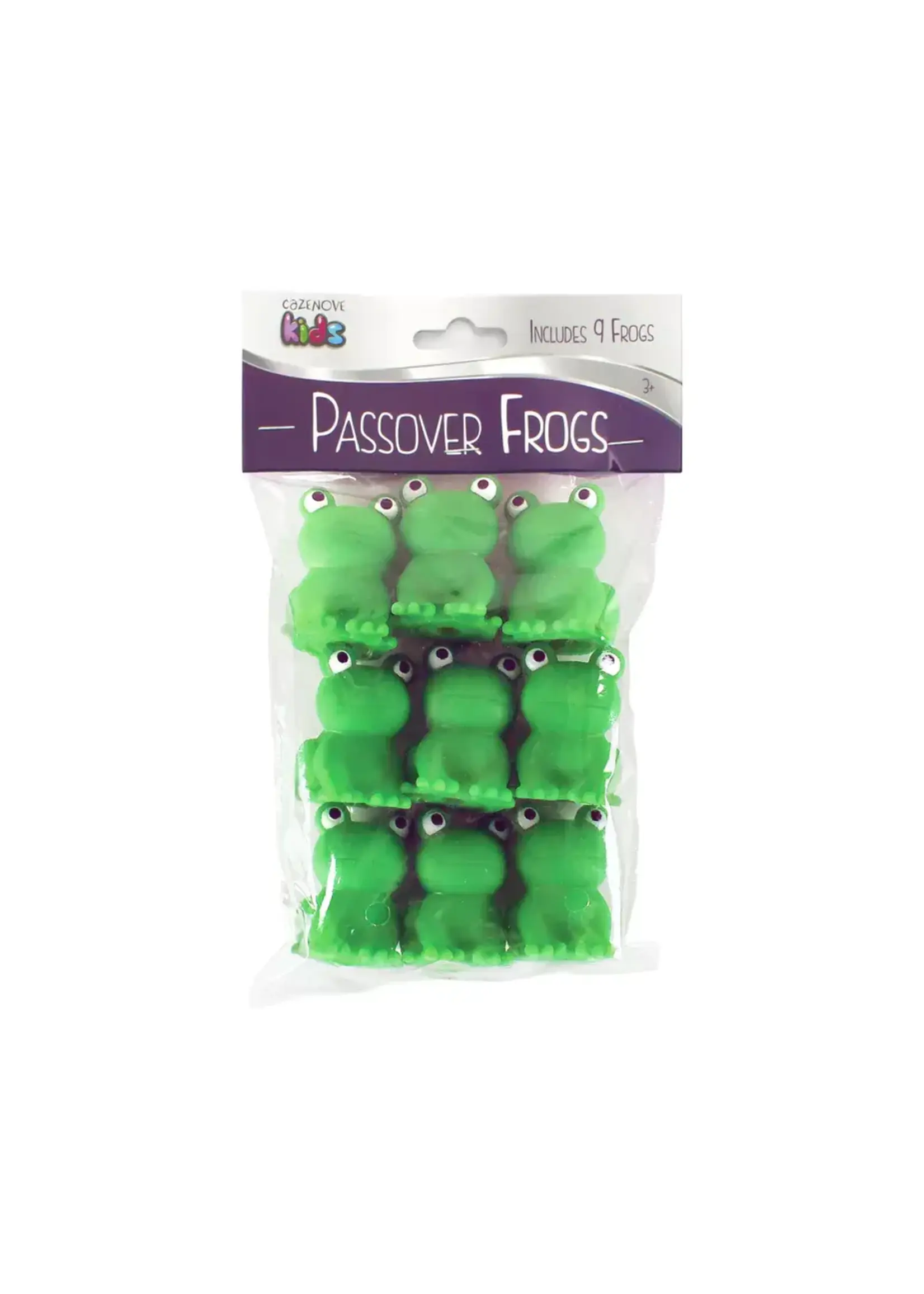 PASSOVER SQUEAKY FROGS - SET OF 9