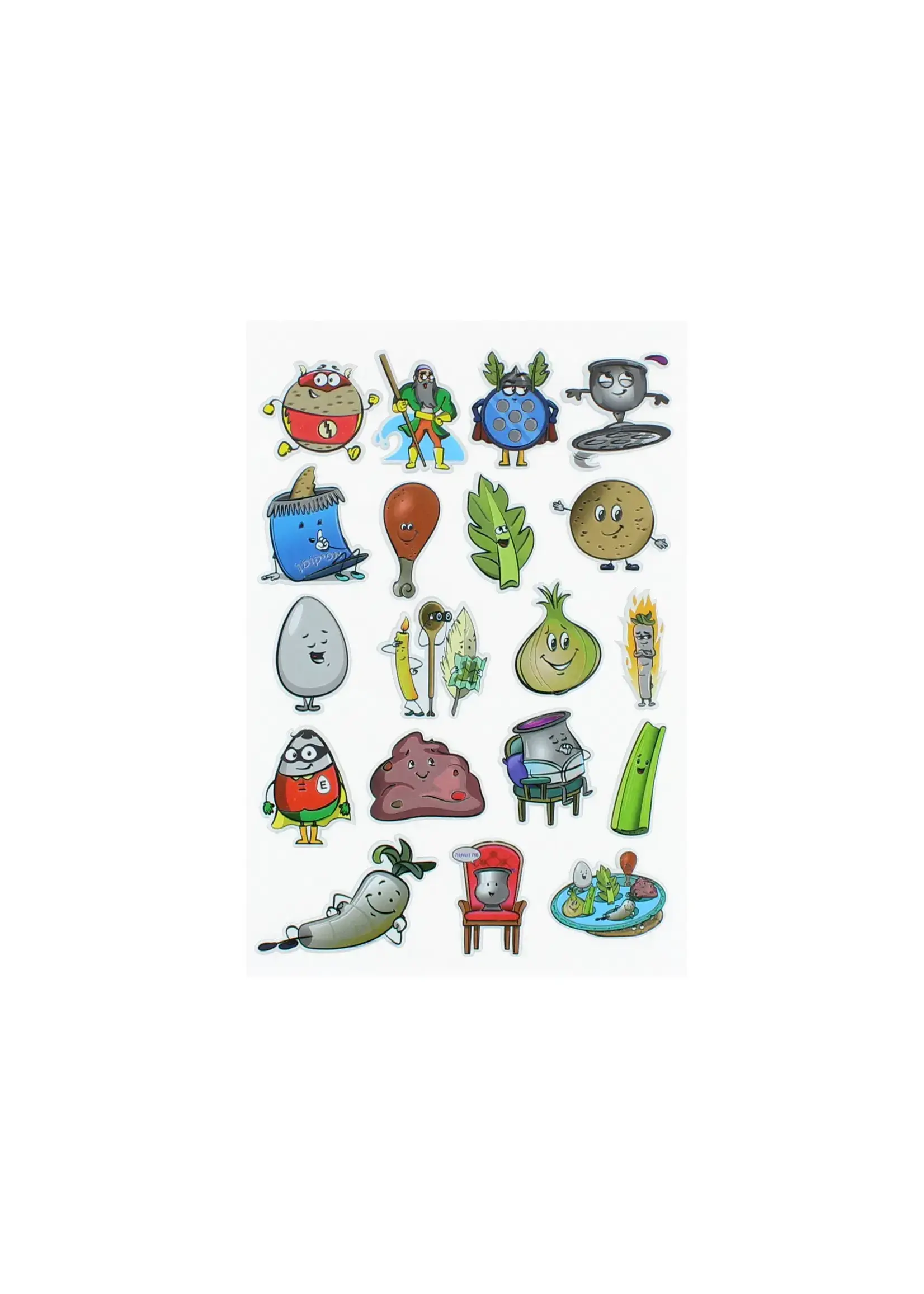 PASSOVER SEDER PUFFY  STICKERS