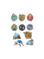 PASSOVER 10 PLAGUES PUFFY  STICKERS