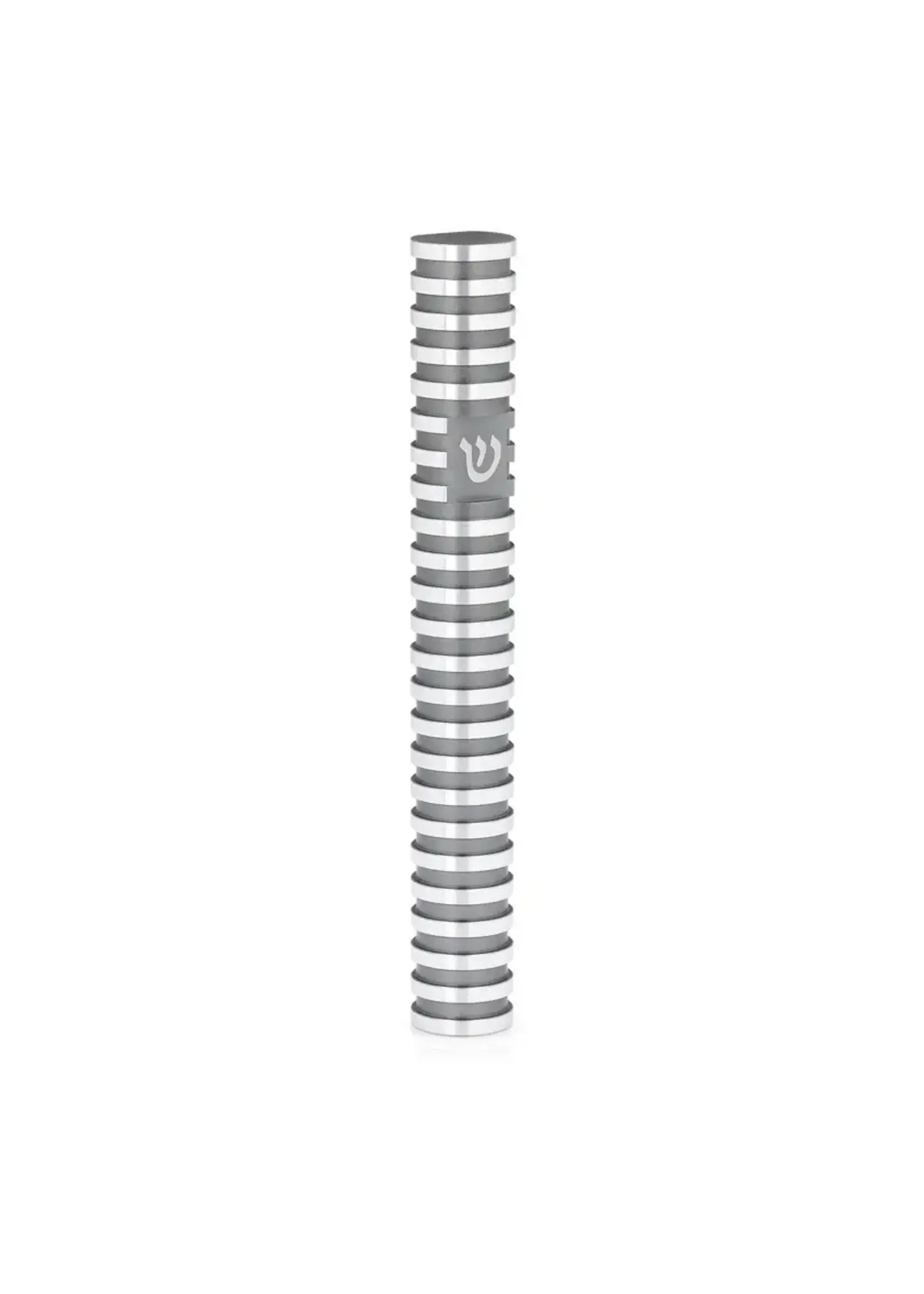 MEZUZAH GREY GROOVED 15CM