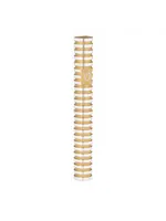 MEZUZAH GOLD GROOVED 15CM