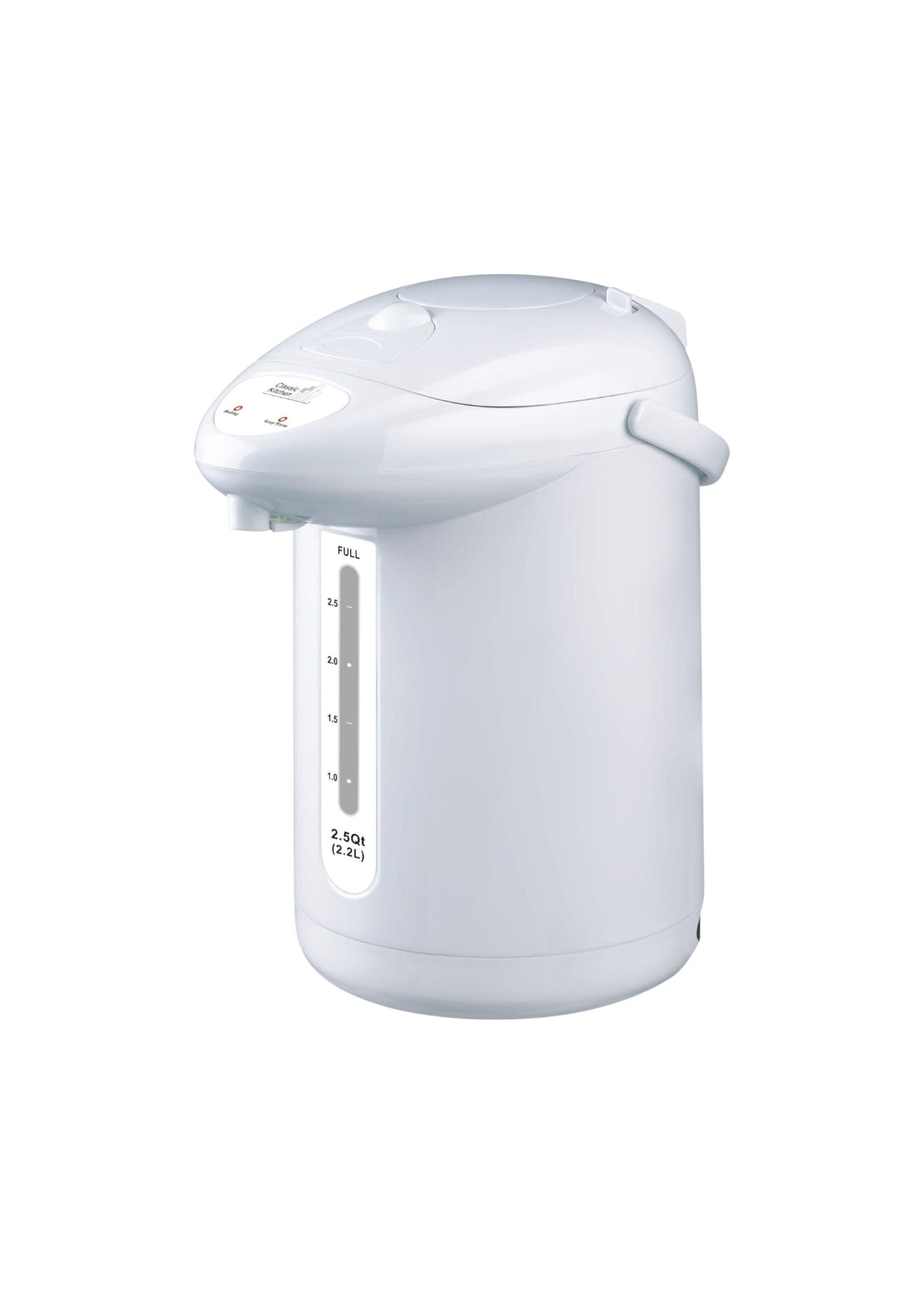 HOT WATER KETTLE MANUAL PUMP 10 CUPS / 2.5QT WHITE