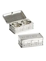 TRAVEL CANDEL HOLDER SILVER PLATE JERUSALEM