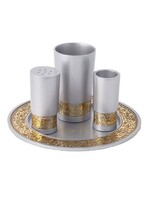 HAVDALAH SET JERUSALEM INLAY SILVER/GOLD