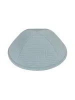 KIPPAH DUSTY BLUE GRID
