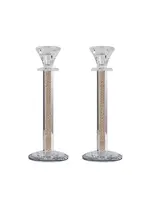 CANDLE HOLDER GOLD MESH 10"