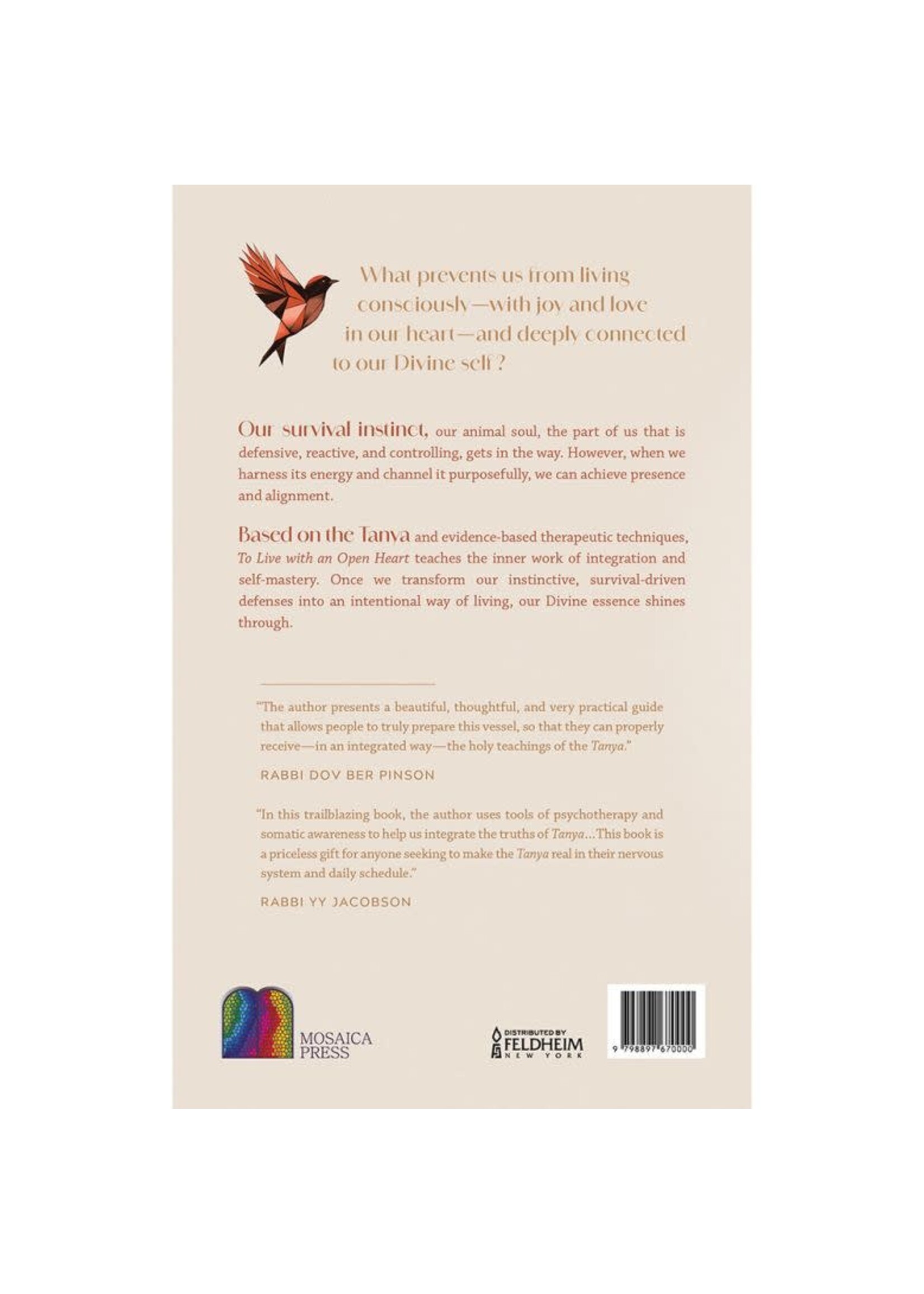 TO LIVE WITH AN OPEN HEART- TANYA THROUGHTHE EYES OF A PSYCHOTHERAPIST [DEVORAH LEAH NUSSBAUM]