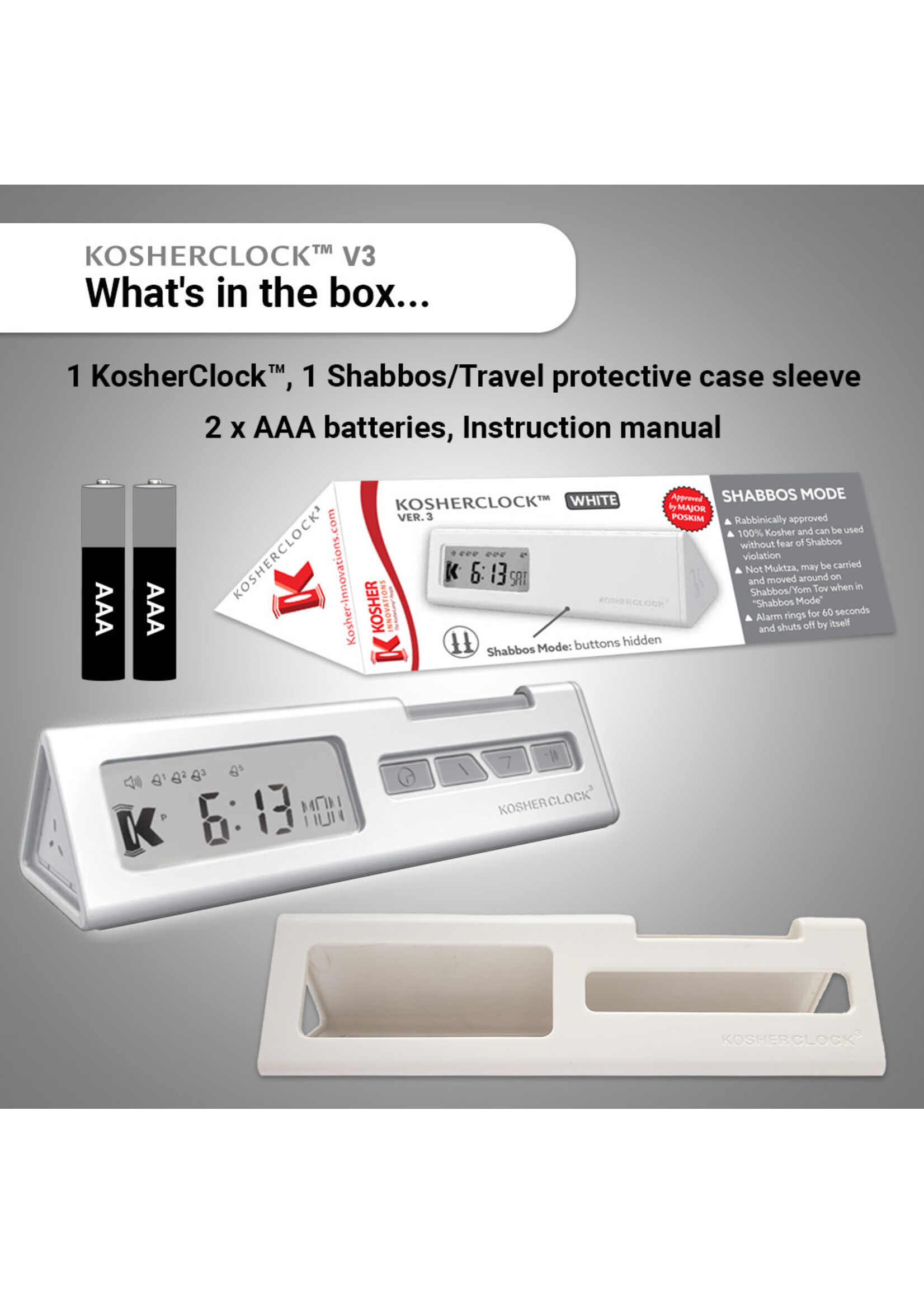 SHABBOS KOSHERCLOCK™ V.3 –