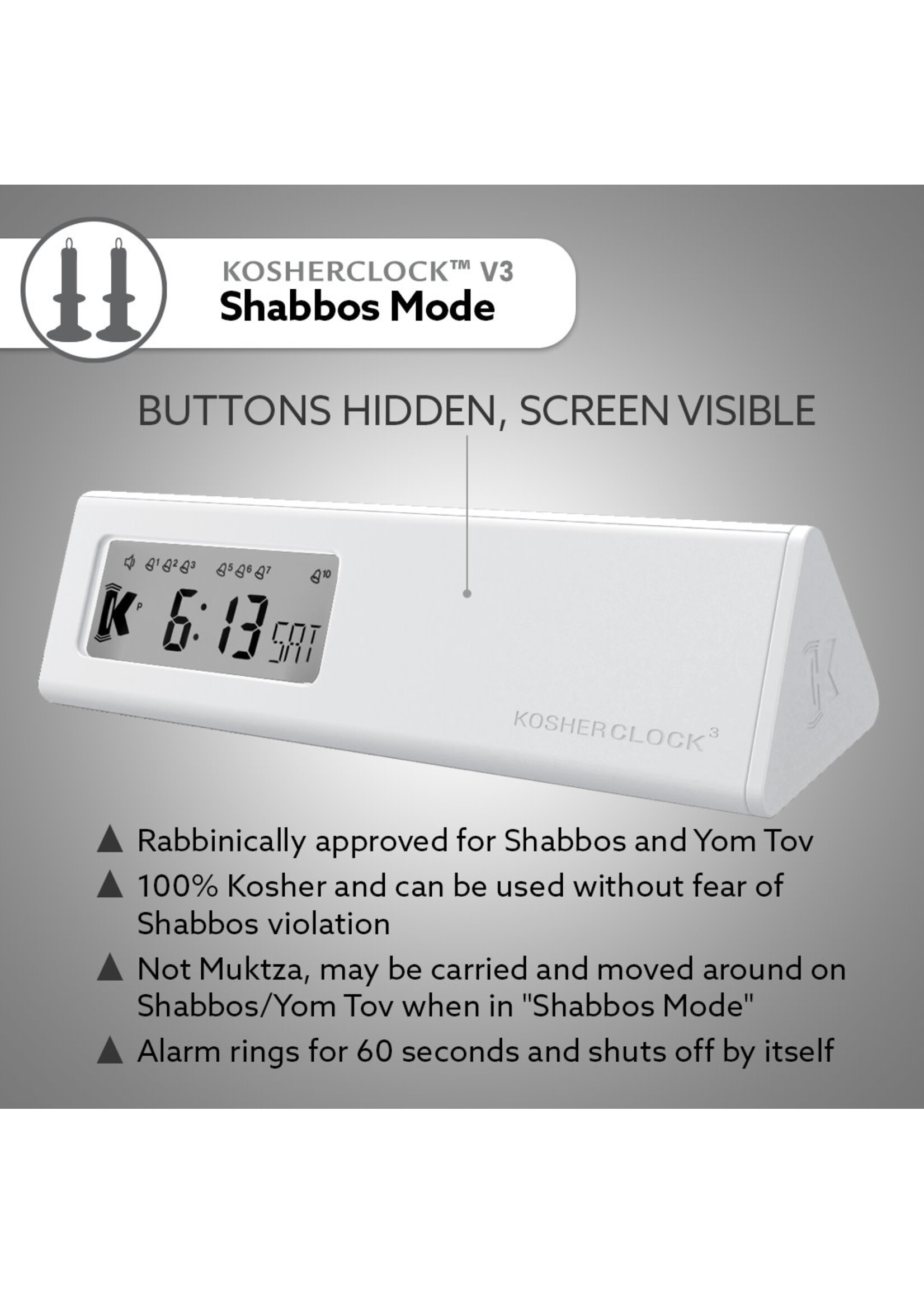 SHABBOS KOSHERCLOCK™ V.3 –