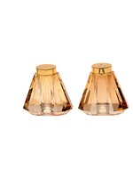 SALT AND PEPPER GOLD CRYSTAL SHAKERS TAPERED