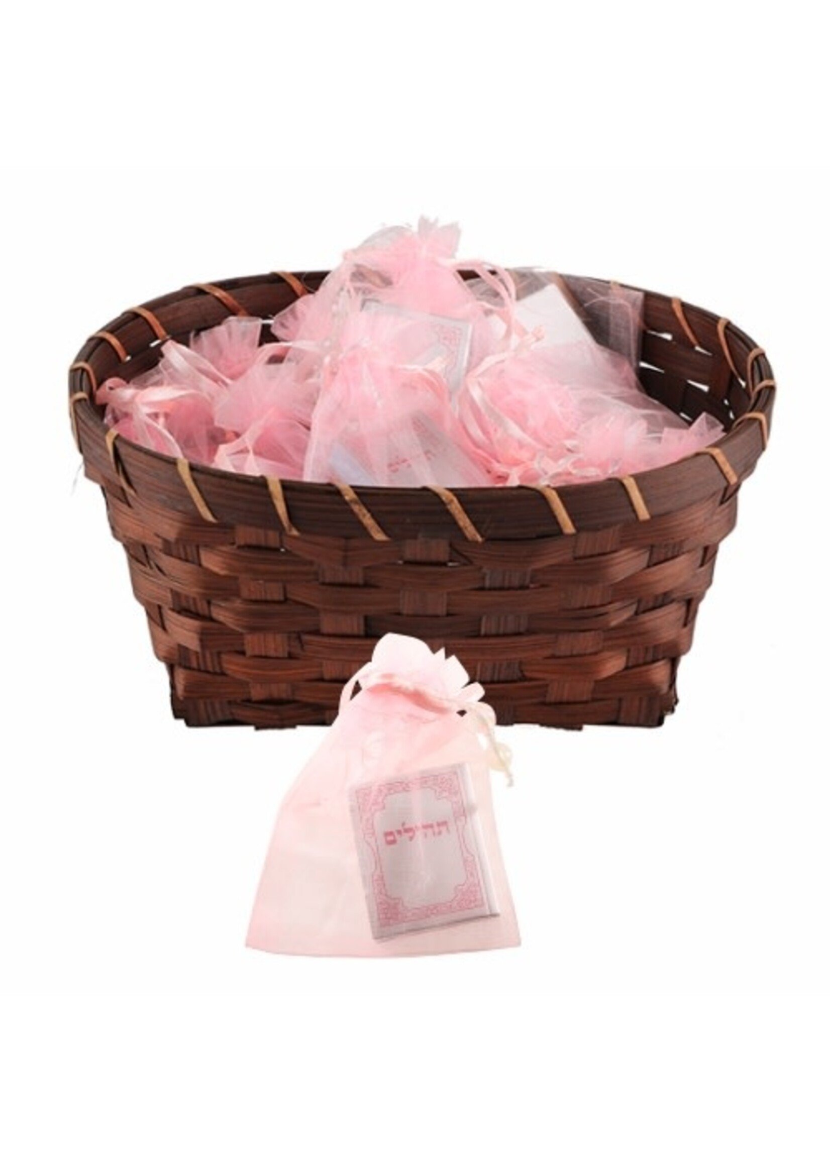 TEHILLIM MINI PINK IN ORGANZA BAG