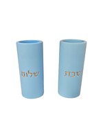 CANDLE HOLDER CEMENT TEAL - LARGE