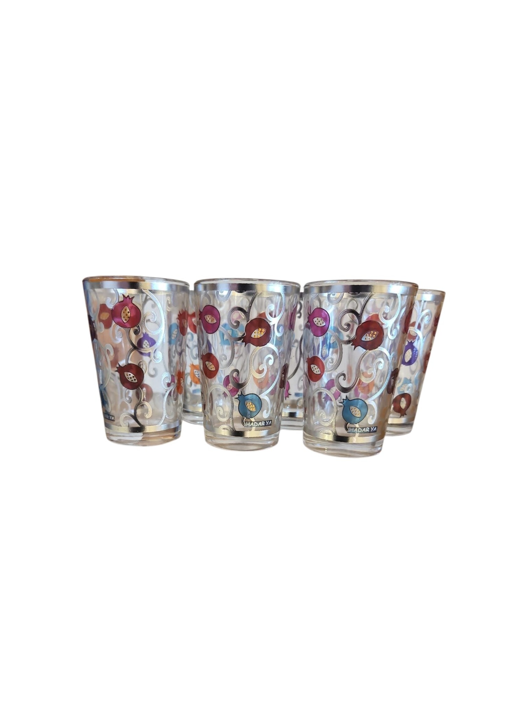SHIOR CUP SET COLORFUL POMEGRANATES - 6 PCS