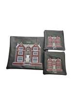 TALLIS & 2 TEFILLIN PREMIUM LEATHER BAG SET CHABAD 770