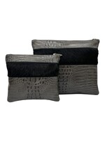 PREMIUM LEATHER & FUR TALLIS & TEFILLIN BAG SET