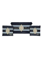 PREMIUM LEATHER CHABAD BAR MITZVAH BAG SET