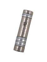 MEZUZAH HAMMERED ALUMINUM SILVER RINGS INLAY