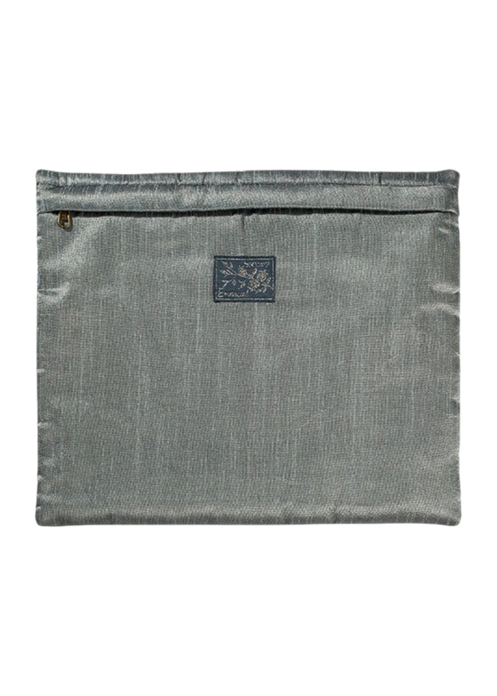 TALIS BAG SILVER GEOMETRIC EMBROIDERY