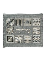 TALIS BAG SILVER GEOMETRIC EMBROIDERY