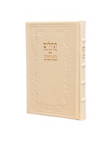 TEHILLIM HEBREW & ENGLISH POWDER PINK LEATHER FULLL SIZE