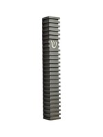 MEZUZAH GREY SQUARE GROOVED 12CM