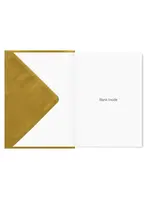 MAZEL TOV GREETING CARD GOLD GLITTER