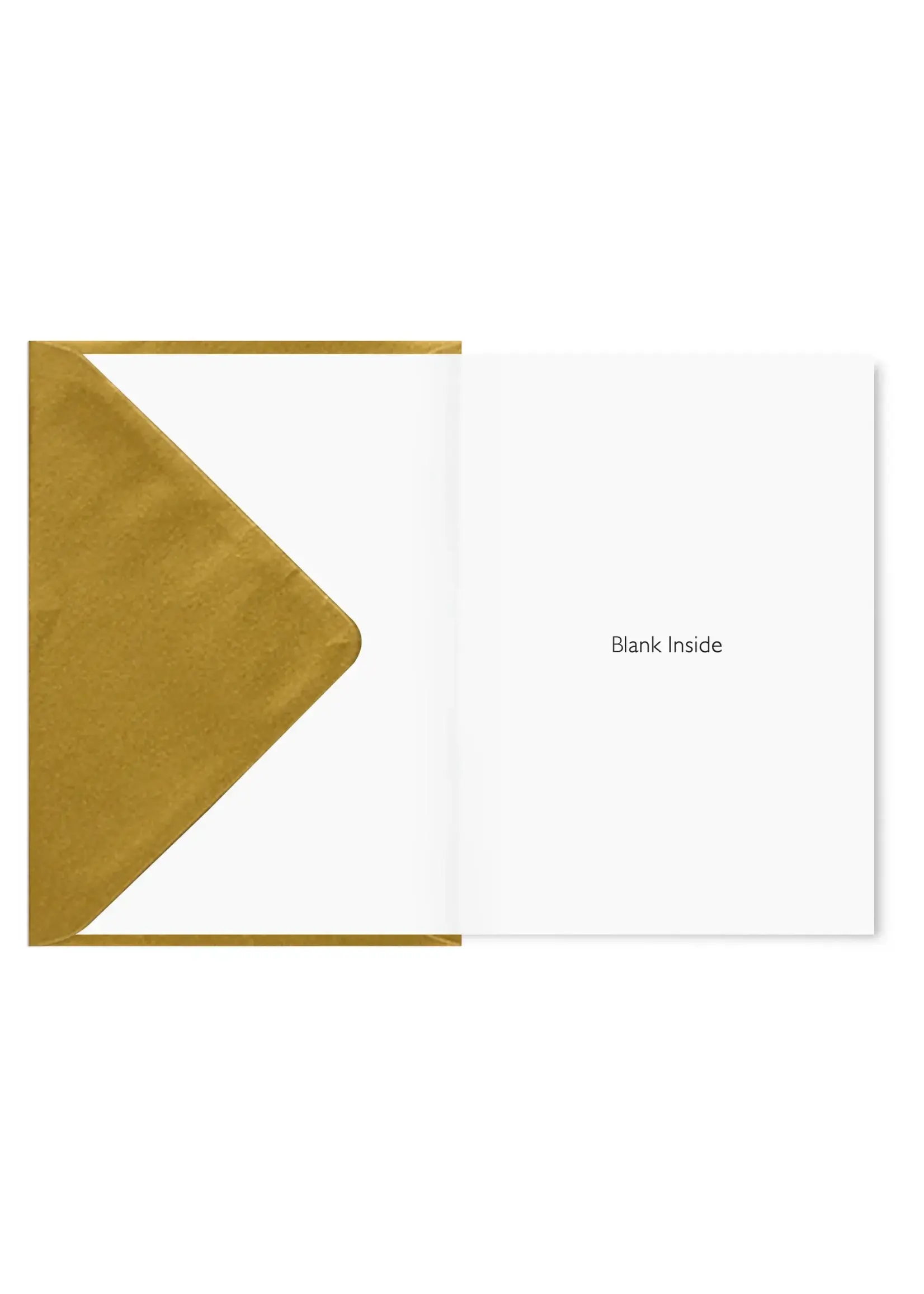 MAZEL TOV GREETING CARD GOLD GLITTER