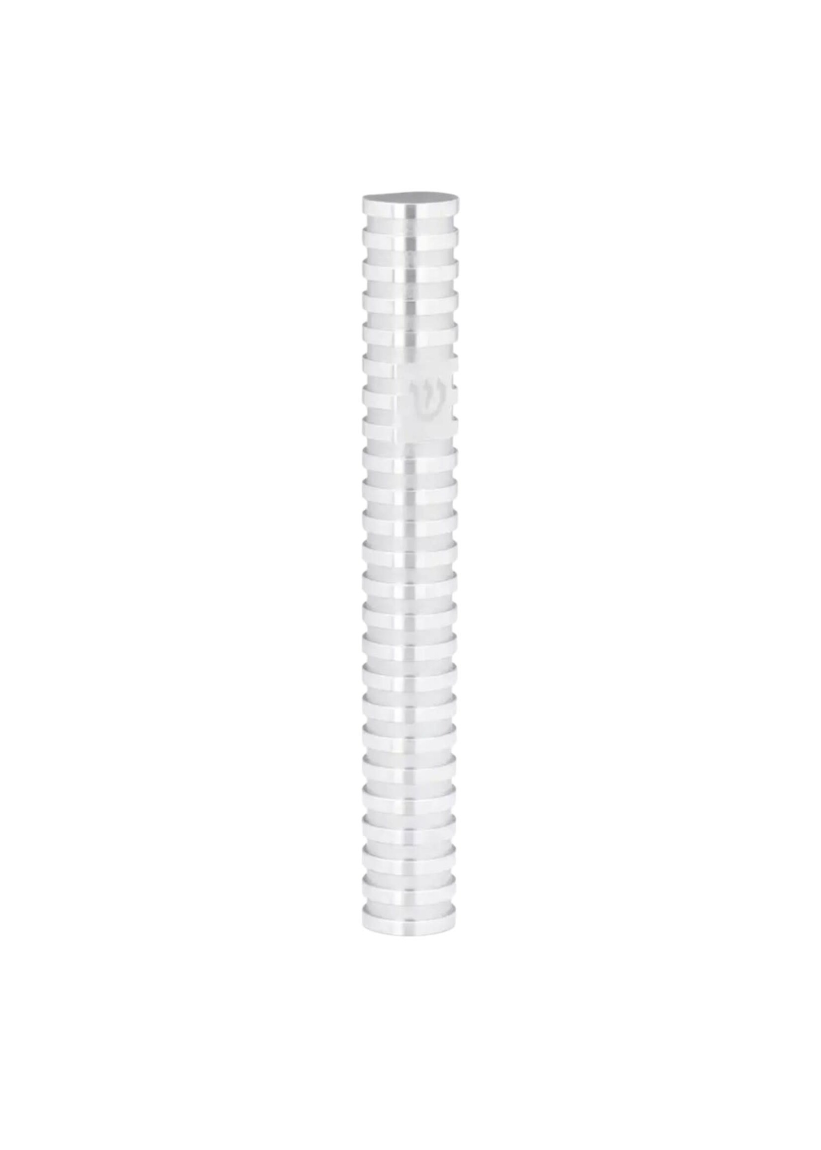 MEZUZAH SILVER GROOVED  ALUMINUM15 CM