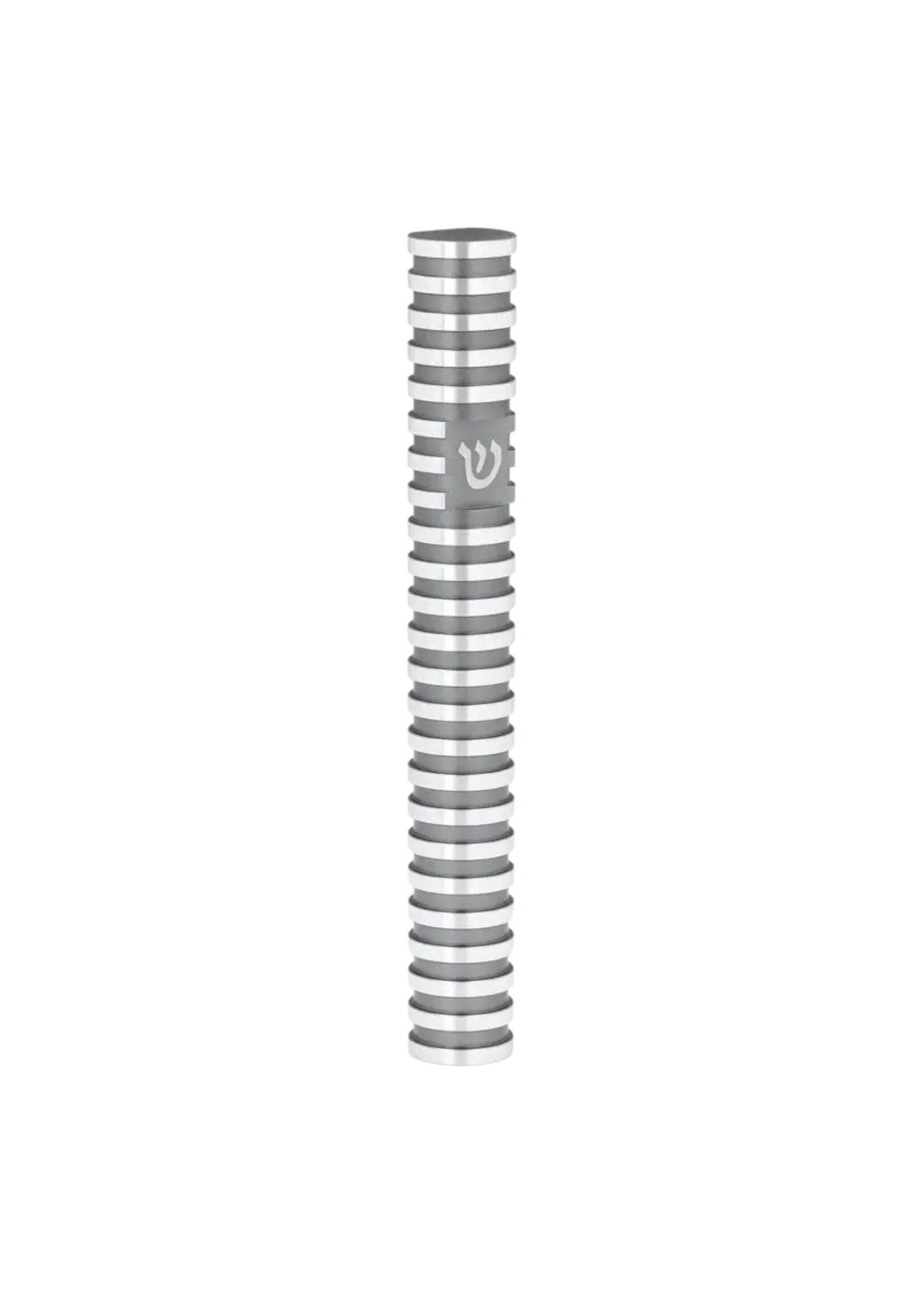 MEZUZAH GREY GROOVED 15CM
