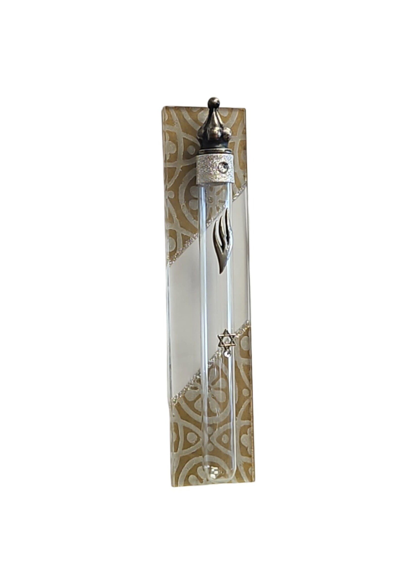 MEZUZAH CASE ACRYLIC HAND PAINTED