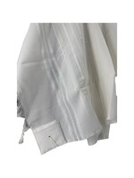 MMJ TALLIS WOOL SEPHARDI ANTI-SLIP SILVER 50 MEYUCHAD THICK