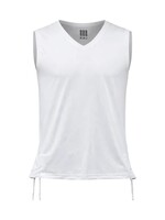 MMJ TZITZIS DRI-FIT TANK TOP SEPHARDIC V-NECK ADULT WHITE 20 SMALL