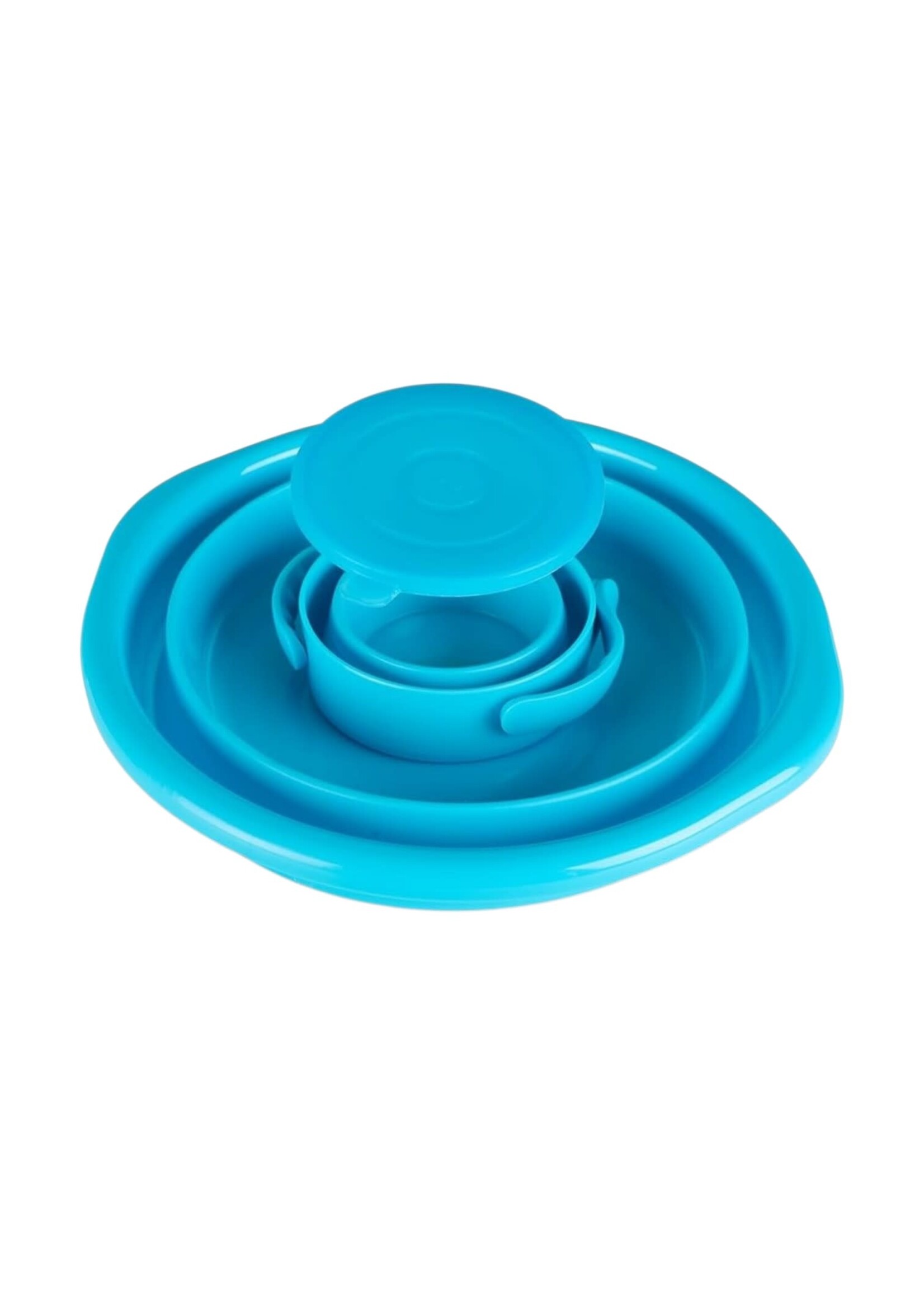 COLLAPSIBLE  WASH CUP AND BOWL SET ASSORTED COLORS