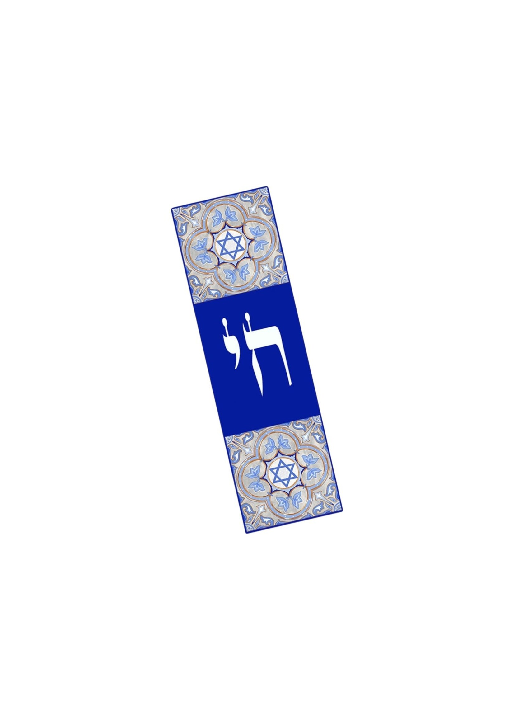 CAR MEZUZAH CHAI BLUE