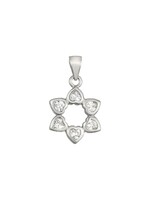 NECKLACE WHITE CRYSTAL HEARTS STAR