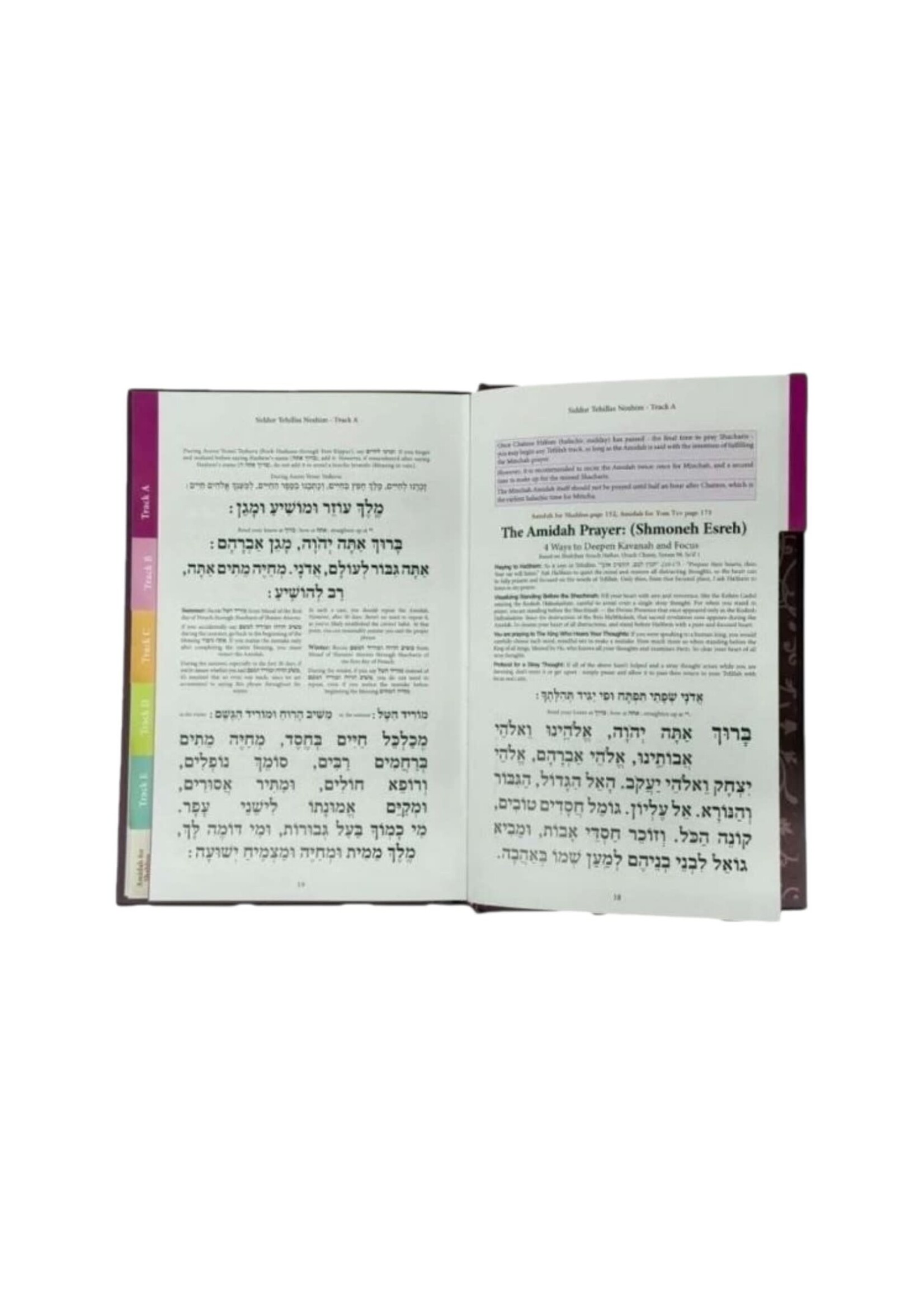 SIDDUR TEHILLAS NASHIM NUSACH ARIZAL-CHABAD ENGLISH INSTRUCTIONS PURPLE