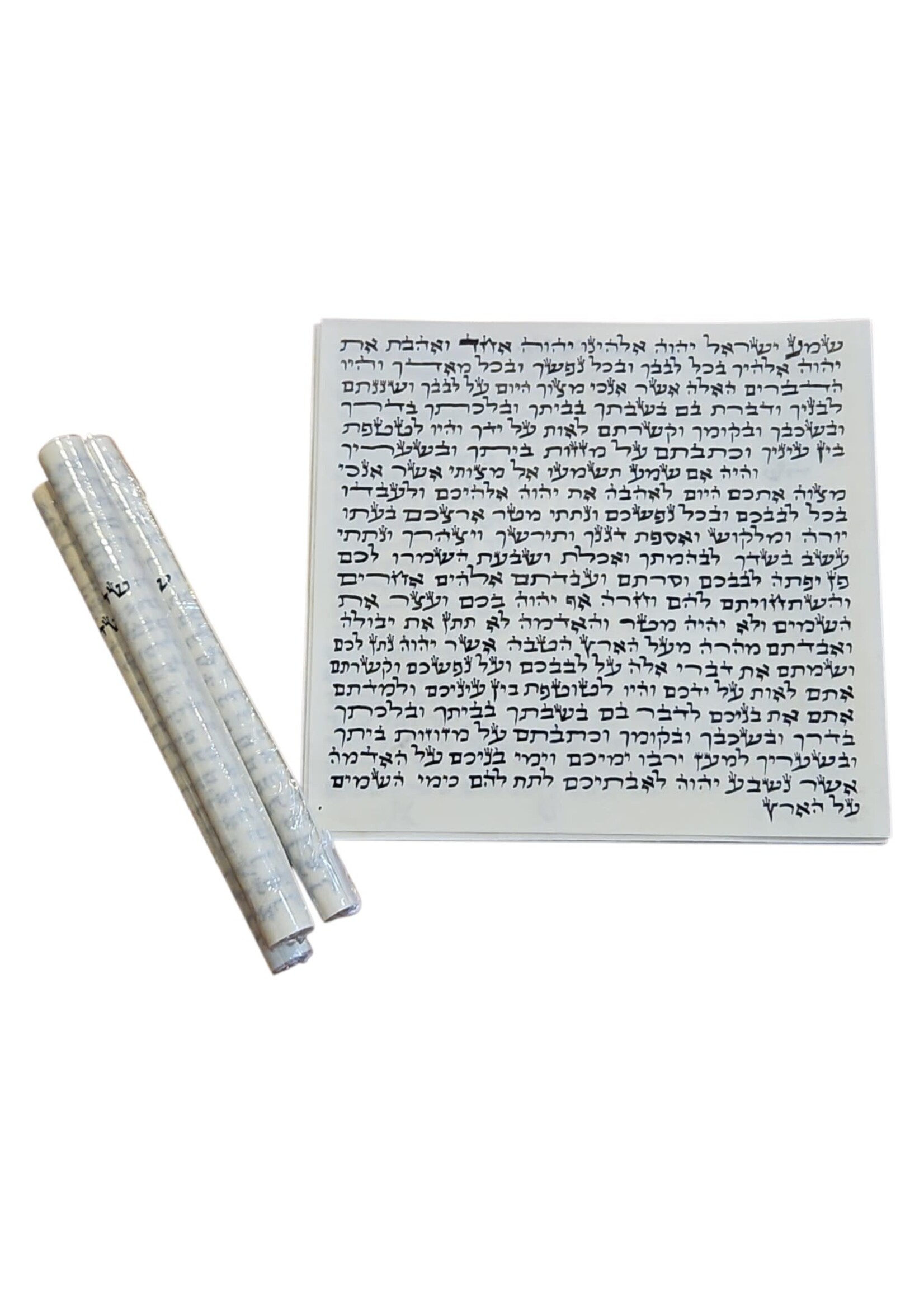 MEZUZAH SCROLL -  SEPHARDIC 12 CM BASIC