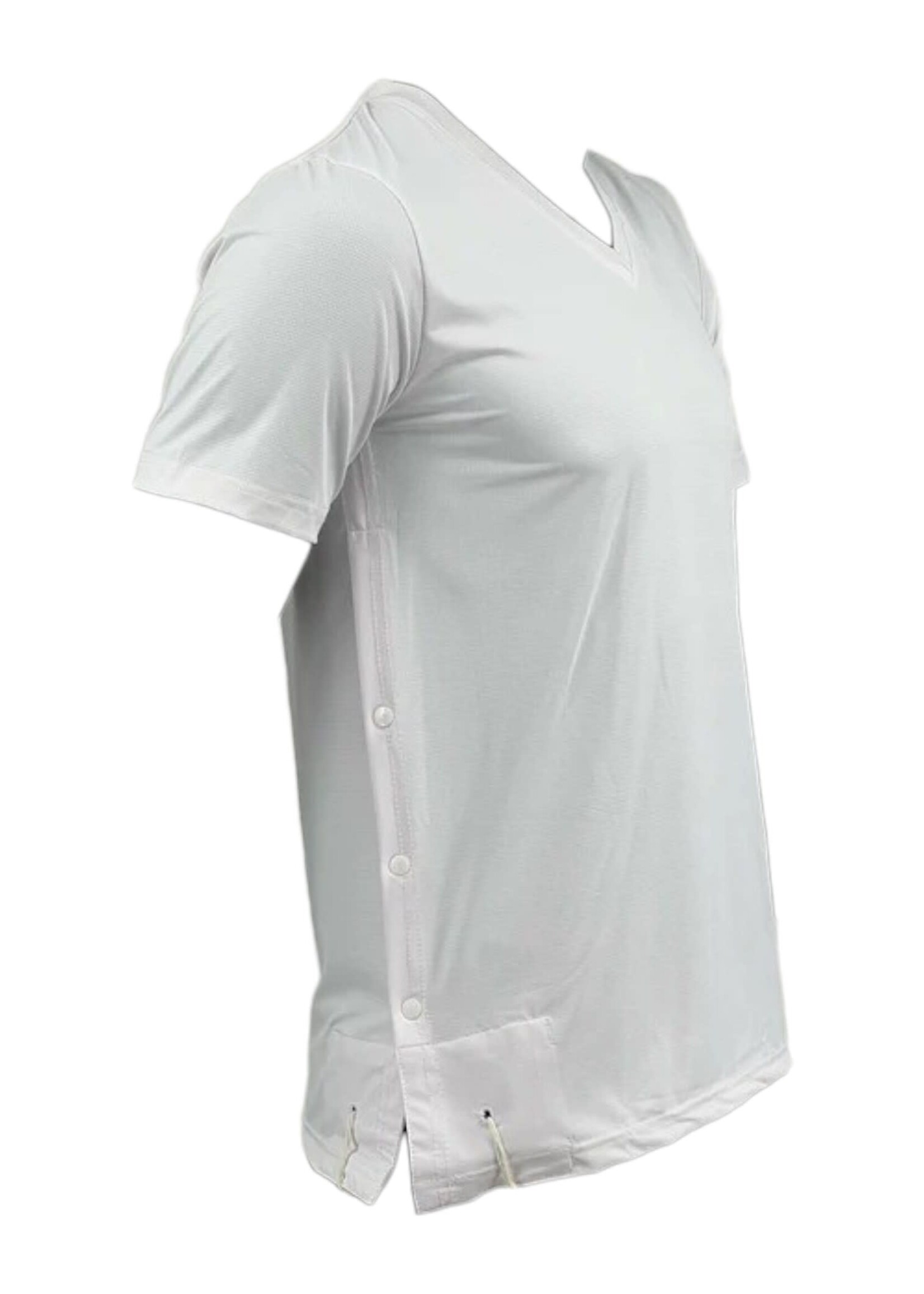 MMJ DRI-FIT TZITZIS ASHKENAZ ROUND NECK ADULT WHITE