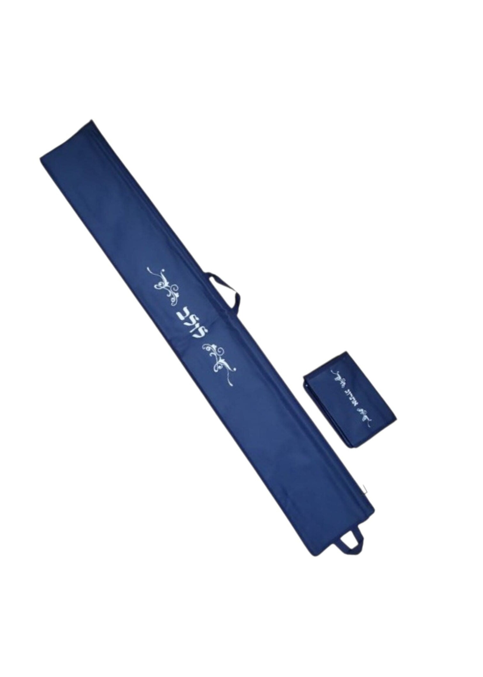 LULAV  & ETROG HOLDER SET BLUE LEATHERETTE