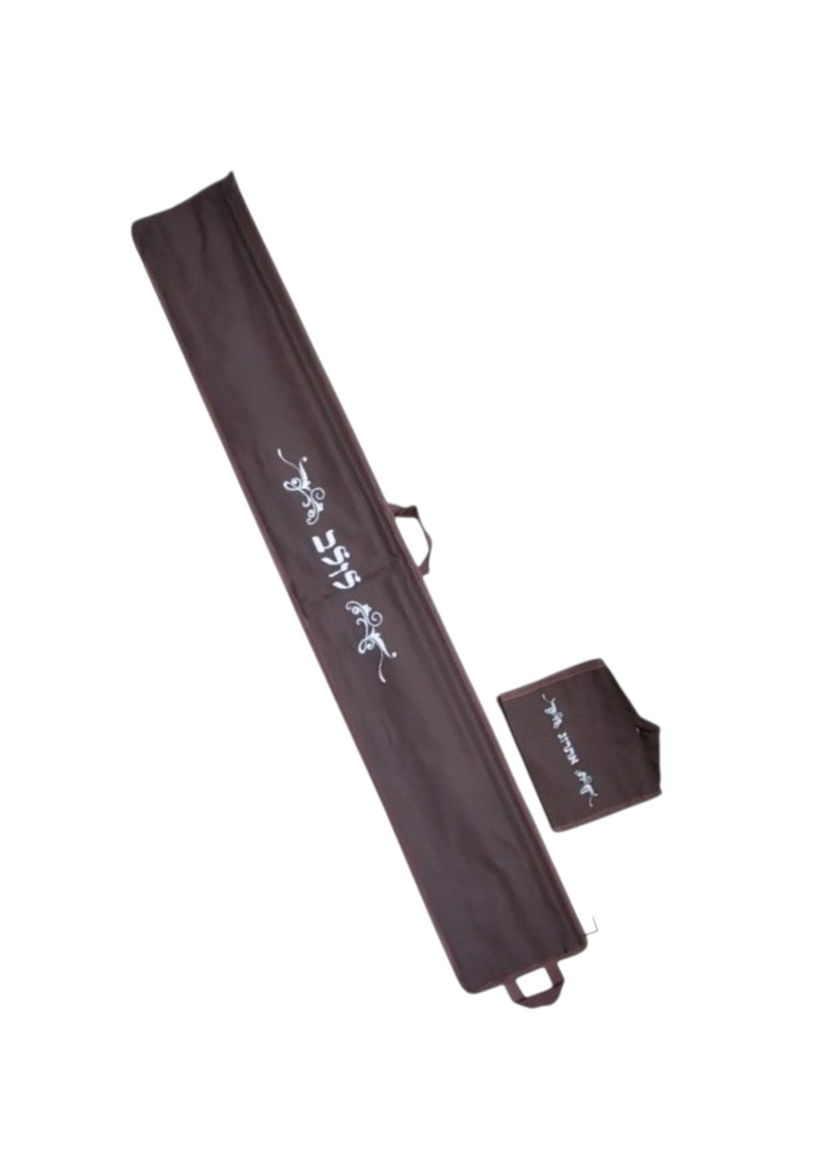 LULAV  & ETROG HOLDER SET BROWN LEATHERETTE